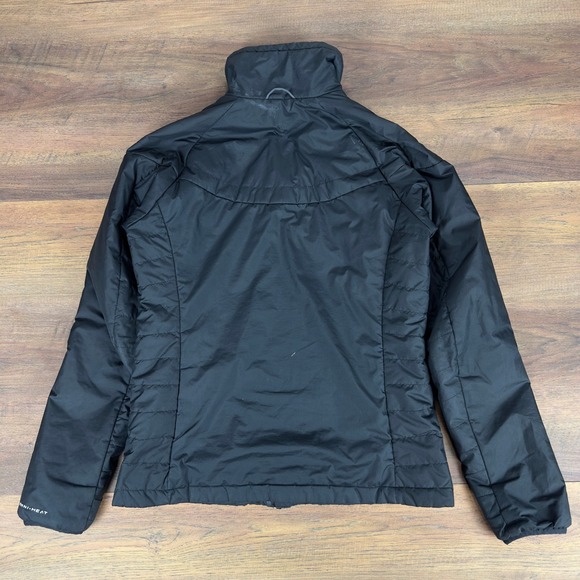 Columbia Omni-Heat Interchange Puffer Jacket Mens Small Black Full Zip Thermal - Picture 5 of 5